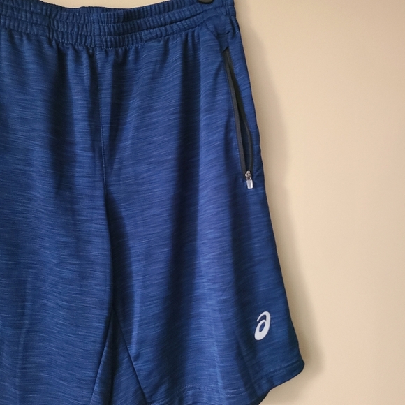 ASICS Men's Blue Athletic Shorts - Picture 2 of 8